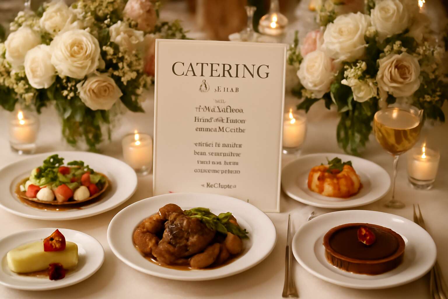wedding catering menu