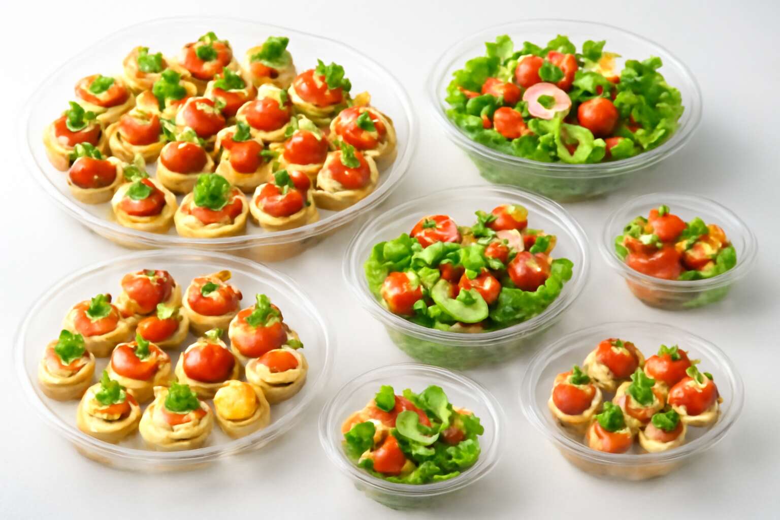 food platters plastic
