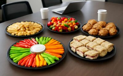 Elevate Meetings with irresistibly vibrant office food platters that wow every guest.