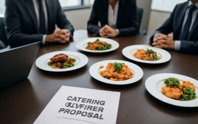 Capture clients with a compelling business proposal for catering services and standout menus.